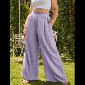 Shein lavendar retro paper bag pants